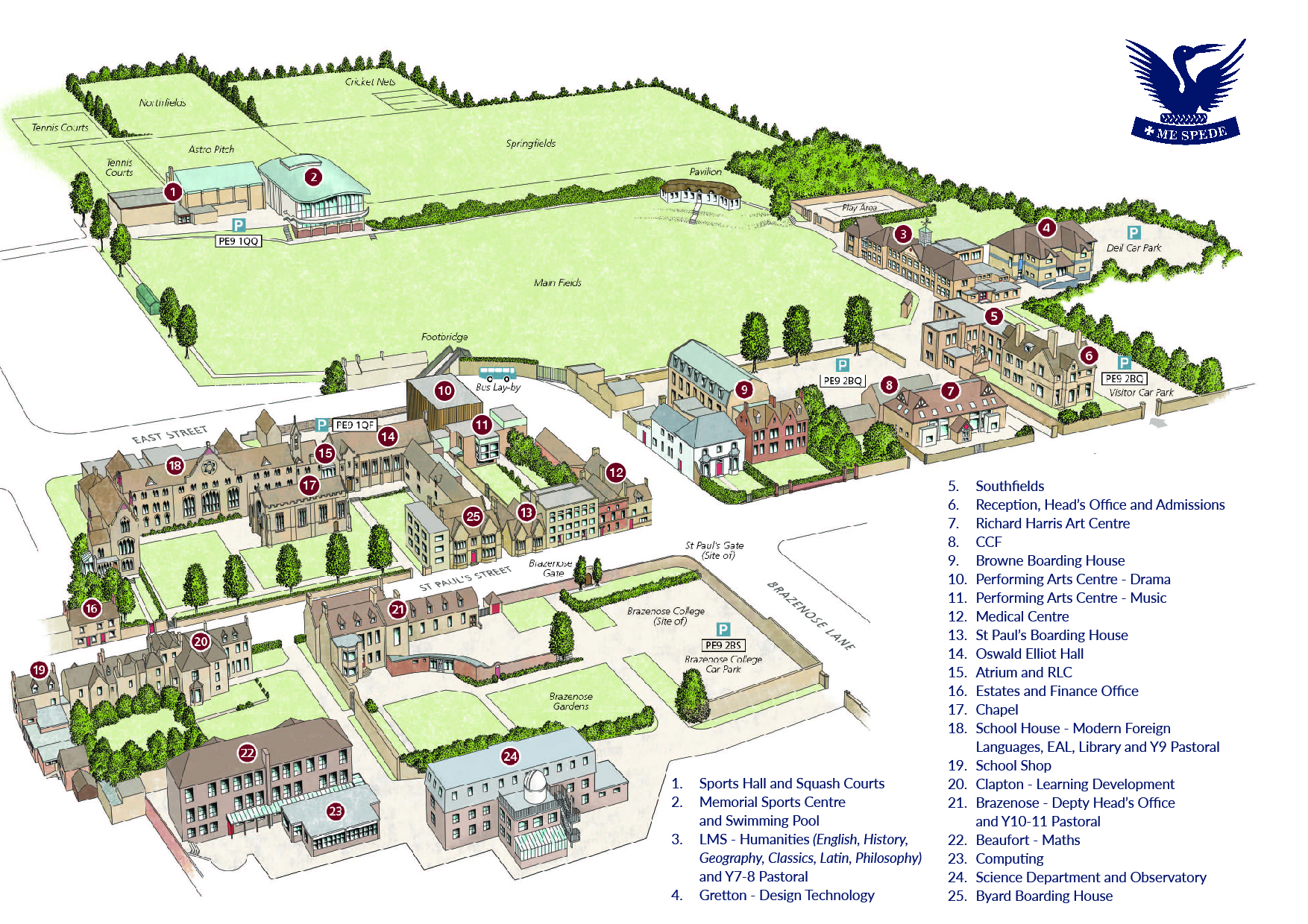 St Paul's Site Map